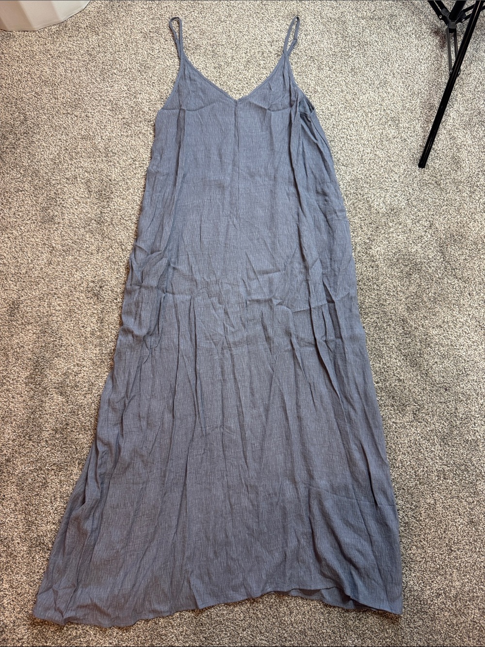 Frame Grade & Gather Slate Blue Slip Dress